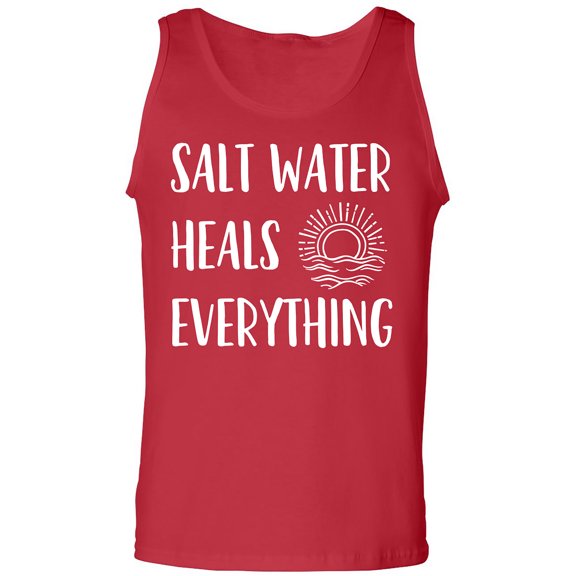Salt Water Heals Everything Adult Tank Top