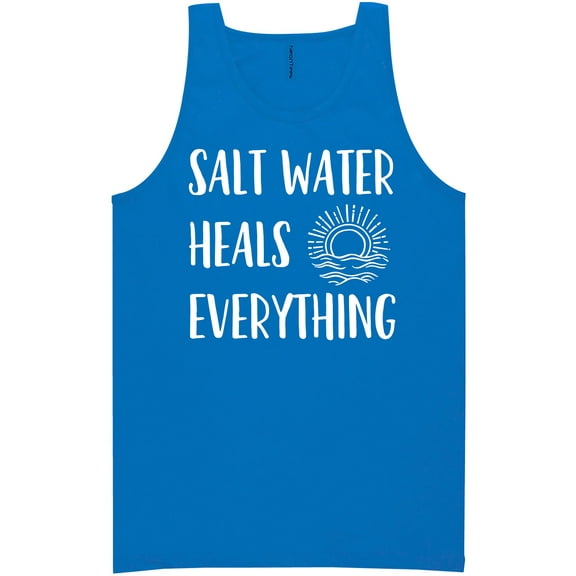 Salt Water Heals Everything Neon Tank Top