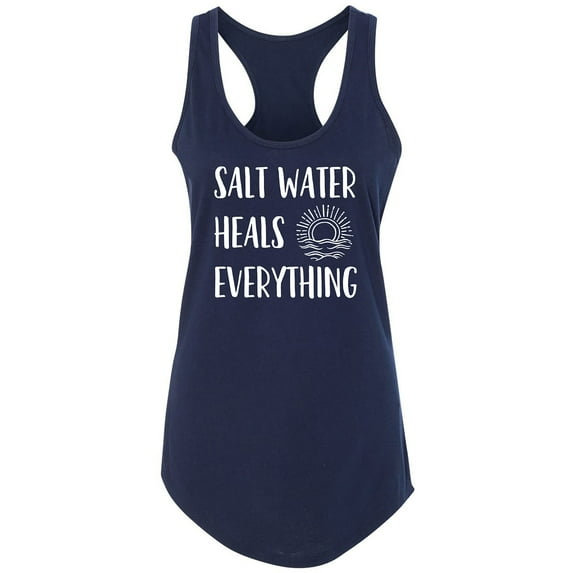 Salt Water Heals Everything Racerback Tank