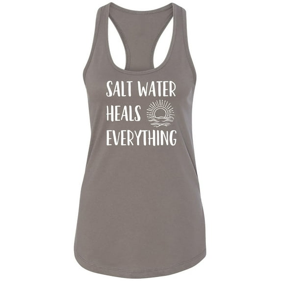 Salt Water Heals Everything Racerback Tank