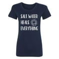 thumbnail image 1 of Salt Water Heals Everything Womens crewneck tee, 1 of 2