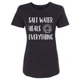 thumbnail image 1 of Salt Water Heals Everything Womens crewneck tee, 1 of 2
