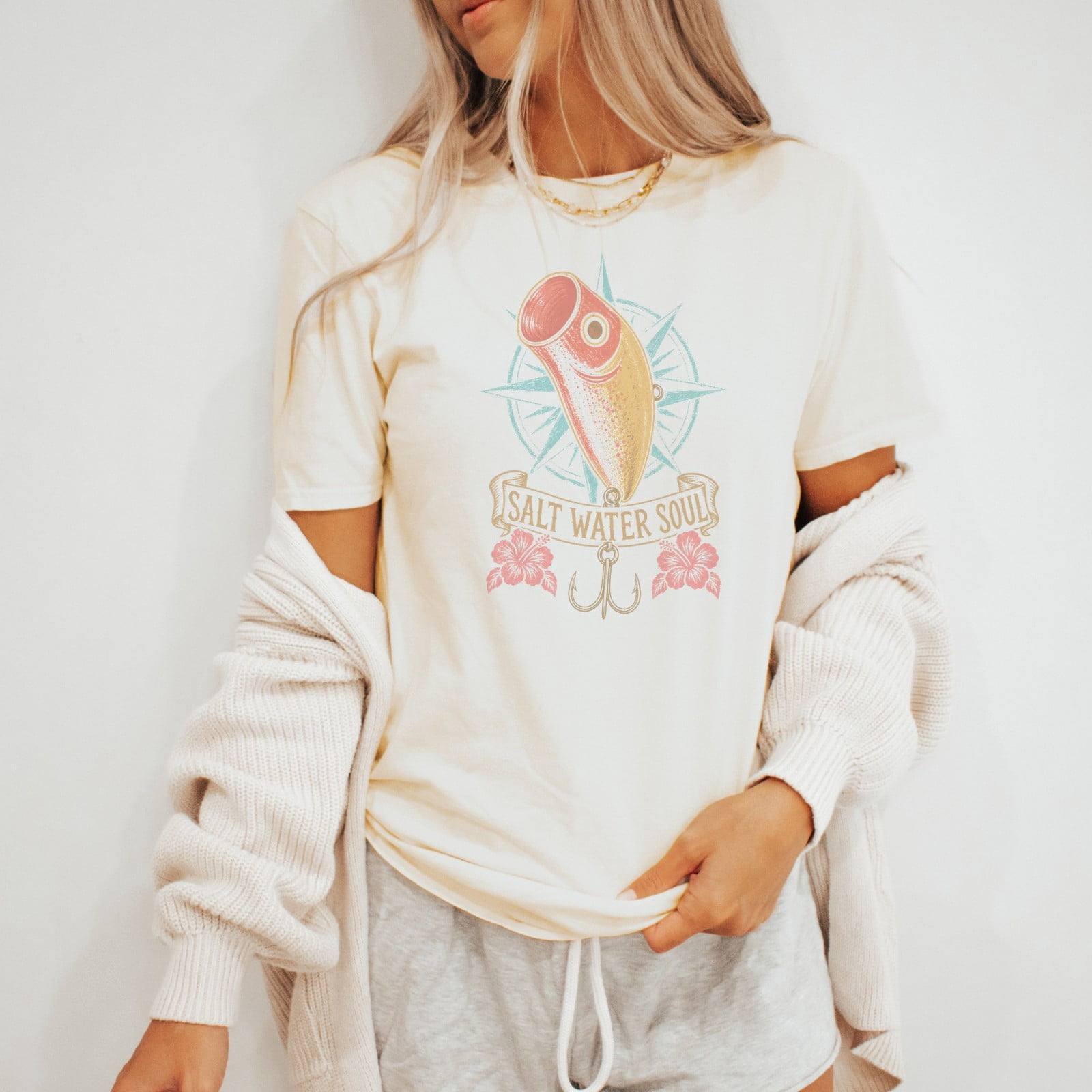 Salt Water Soul Ocean Graphic T-Shirt - Walmart.com