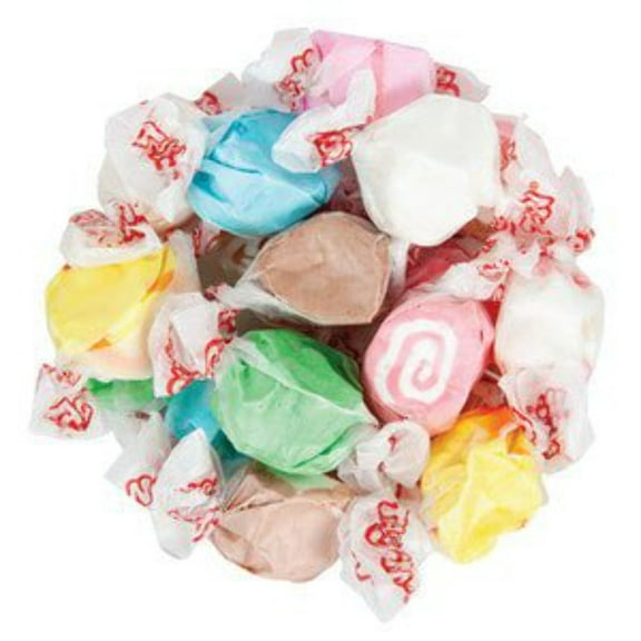 Salt Water Taffy Assorted Flavors Sweet and Chewy Mix of Banana, Grape, Peppermint, Watermelon, Caramel Swirls, Chocolate, and More Perfect for Snacking, Parties, and Gifting Kosher Certified