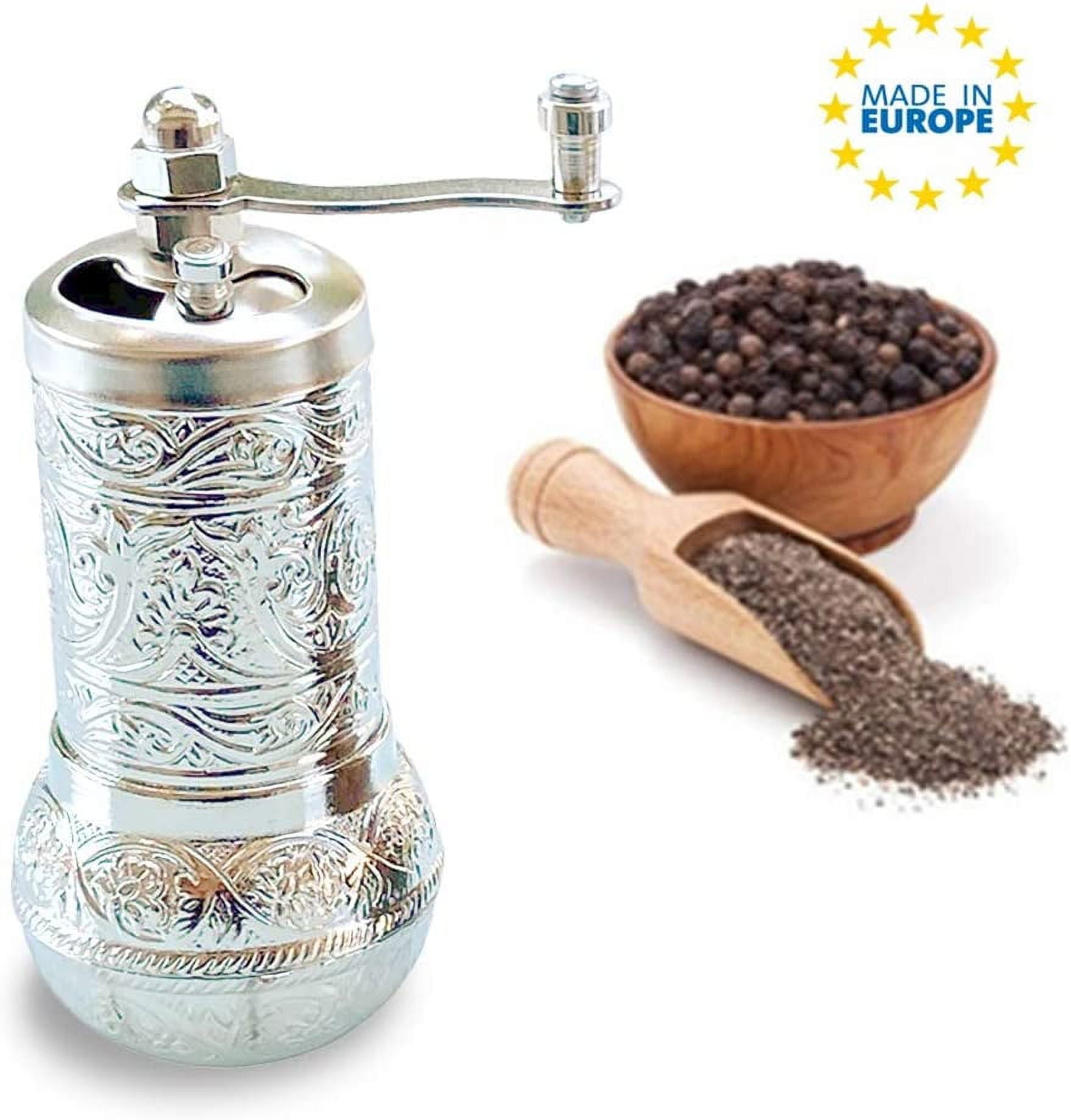 https://i5.walmartimages.com/seo/Salt-and-Black-Pepper-Grinder-Refillable-Spice-Grinder-Authentic-Vintage-Turkish-Pepper-Mill-Decorative-4-2-in-Bright-Silver_aa7a24eb-1c5c-4301-8b69-ba413ea0161d.75077fcd89d99a371d169d6cbf689dbb.jpeg