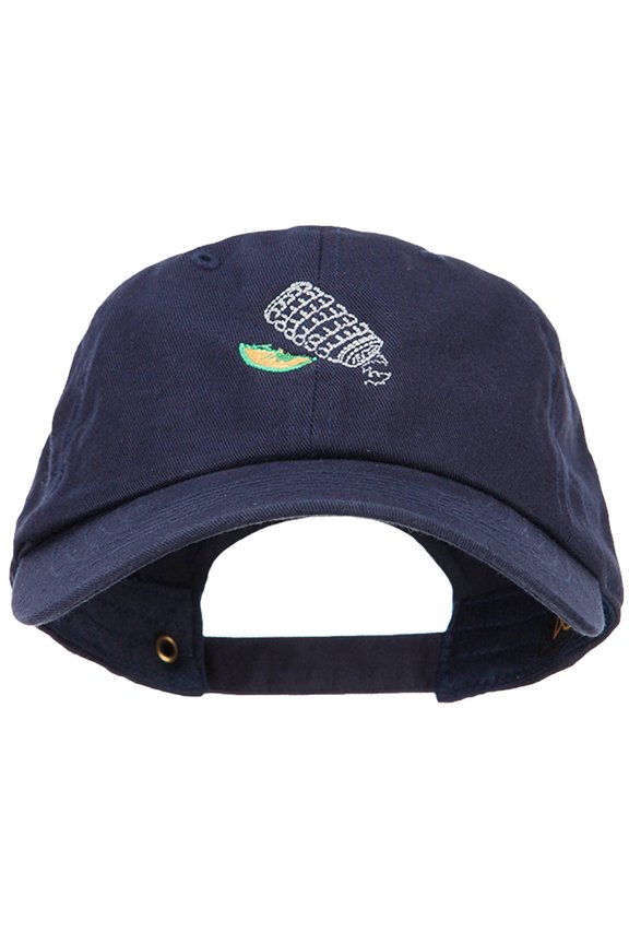 Salt and Lime Embroidered Unstructured Cap - Navy OSFM