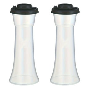 Salt and Pepper 2-Shaker Set, Airtight Lids, BPA-Free, Dishwasher Safe