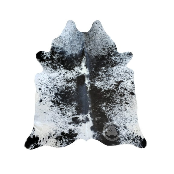 Salt and Pepper Black and White Cowhide Rug 6ft x 7ft 180cm x 210cm