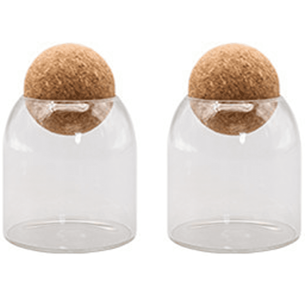 Whaline 30-Pack Mini Glass Salt & Pepper Shakers - 0.5oz Clear Cube Jars With Labels, Kitchen Condiment Set