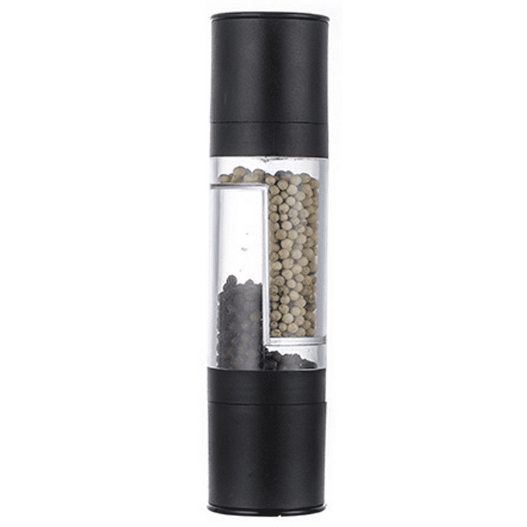 2Pcs Salt and Pepper Grinder, Stainless Steel Pepper Crusher Manual Mill  Shakers for Sea Salts, Black Peppercorn, or Spices, S&L 