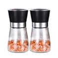 thumbnail image 1 of Salt and Pepper Grinder Set - Adjustable Stainless Steel Spice Ceramic Grinders Mill Shaker for Kitchen Table-2pcs, 1 of 5