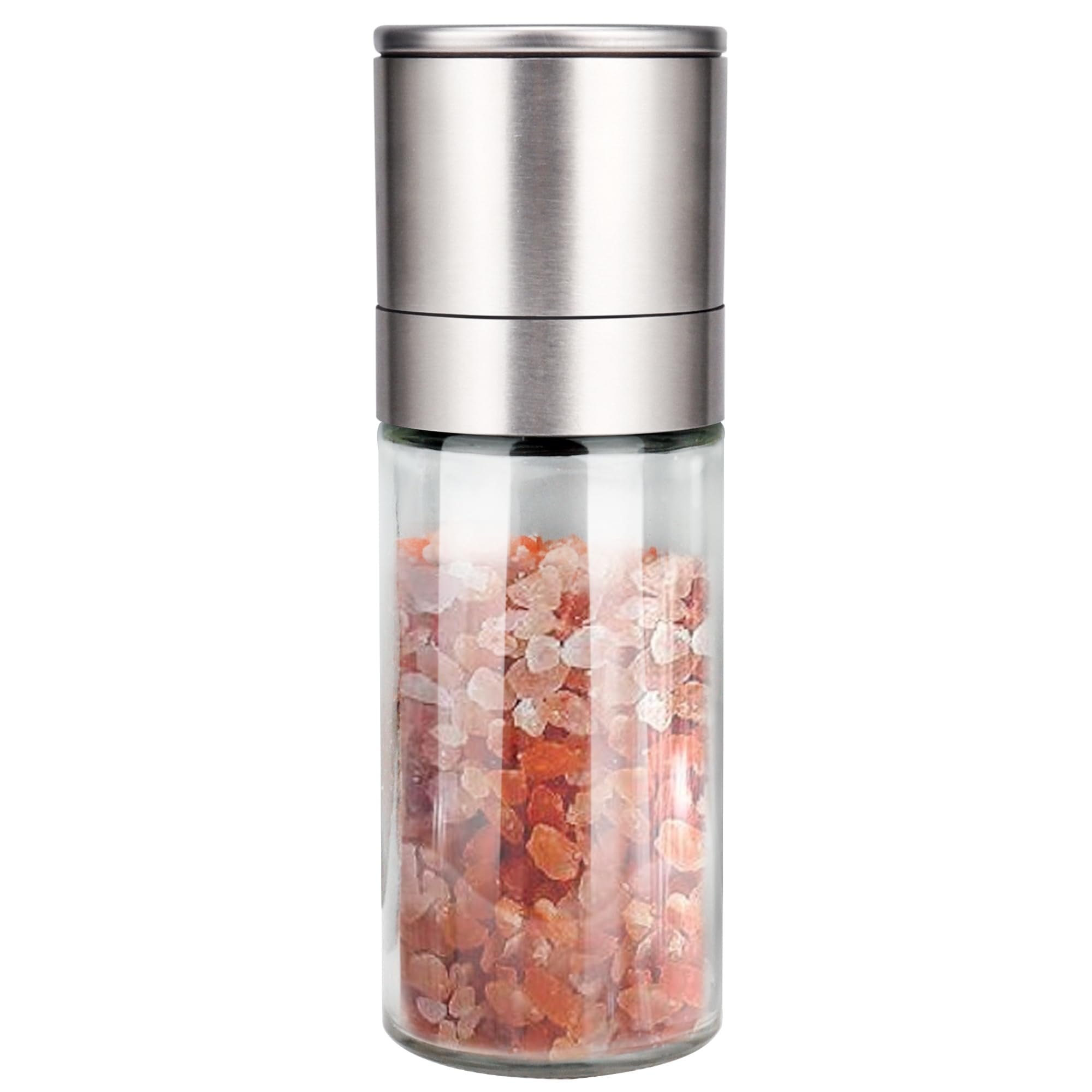 Salt and Pepper Grinder Set Refillable Adjustable Coarseness Stainless Steel Ceramic Rotor Kitchen Spice Mill