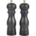 thumbnail image 1 of Salt and Pepper Grinder Wooden Pepper Mill Grinder Salt Pepper Shakers Set of 2 with Adjustable Ceramic Rotor- 7 Inch, 1 of 8