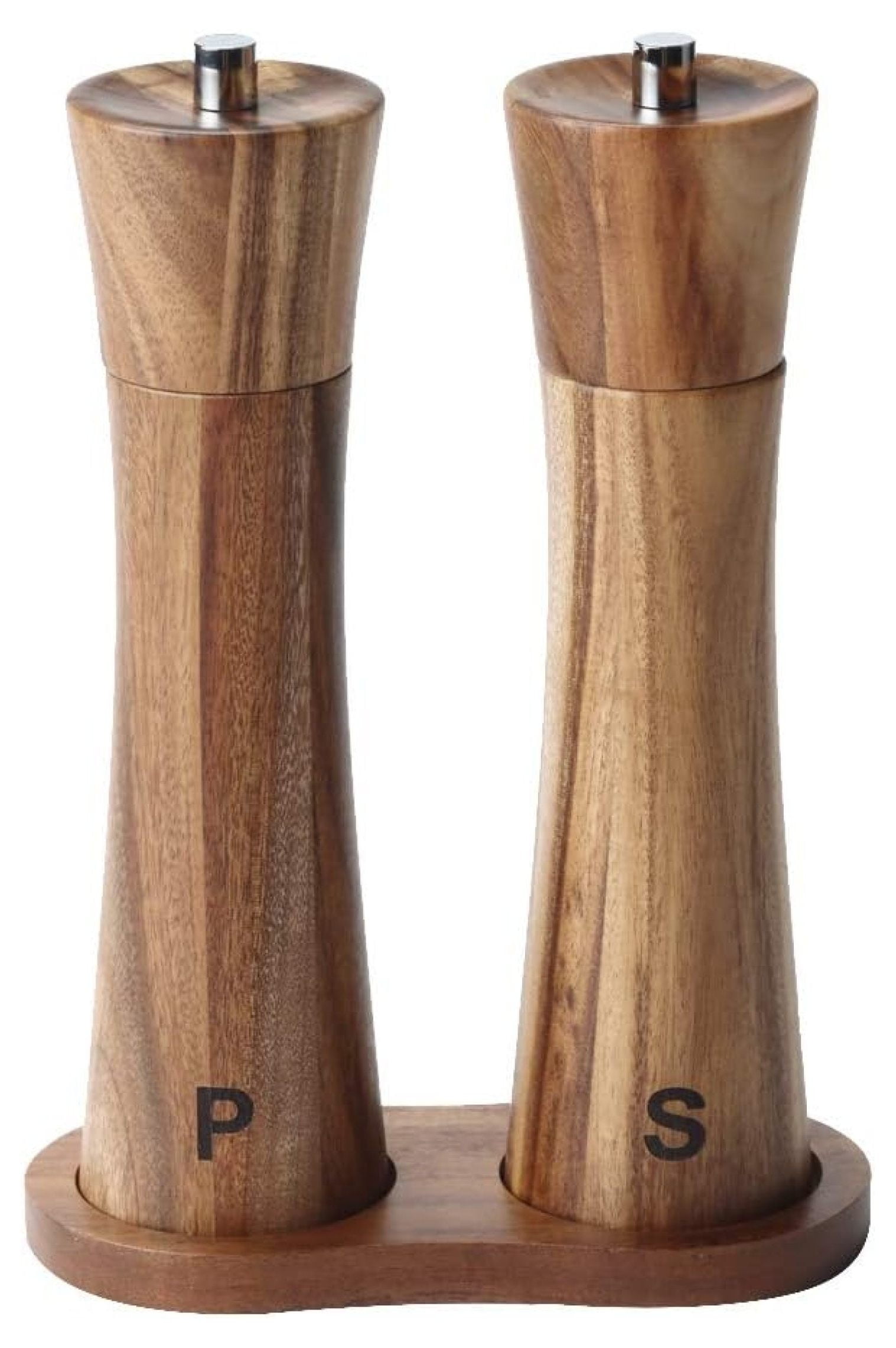 Salt and Pepper Grinder set,Acacia Wood Pepper Mill & Salt Grinder with