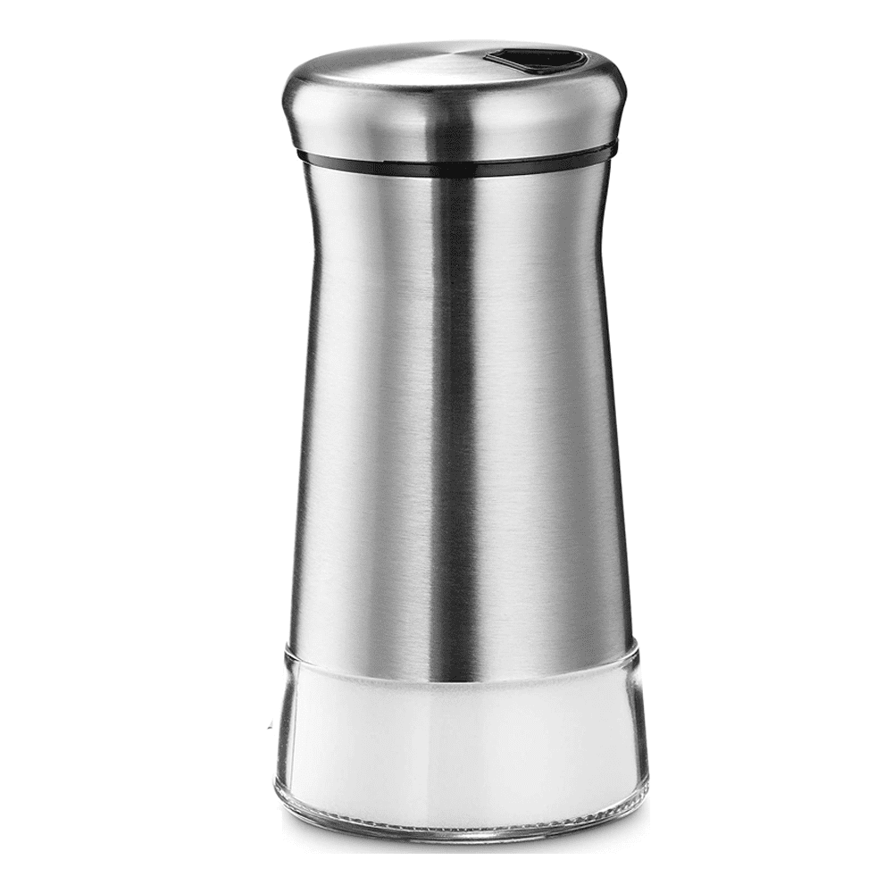 Salt and Pepper Shakers,Adjustable Pour Holes Stainless Steel
