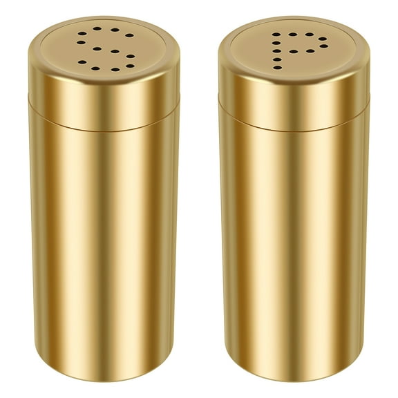 Salt and Pepper Shakers Set,Kitchen Decor and Accessories for Countertop Kitchen Gadgets Cooking Table Housewarming Christmas Gift Refillable Design
