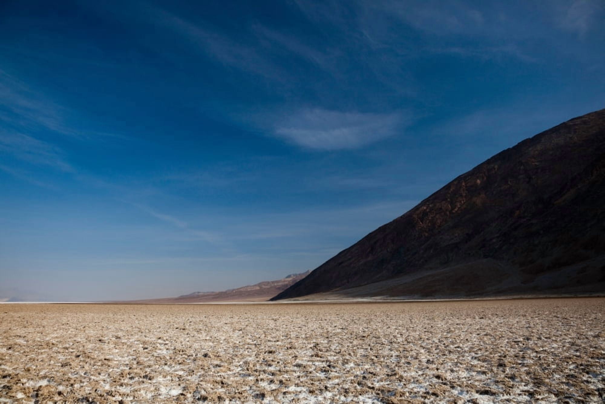 Salt flat Western Hemisphere Badwater Basin Death Valley National Park Inyo County California USA Canvas Art - Panoramic Images (36 x 12)