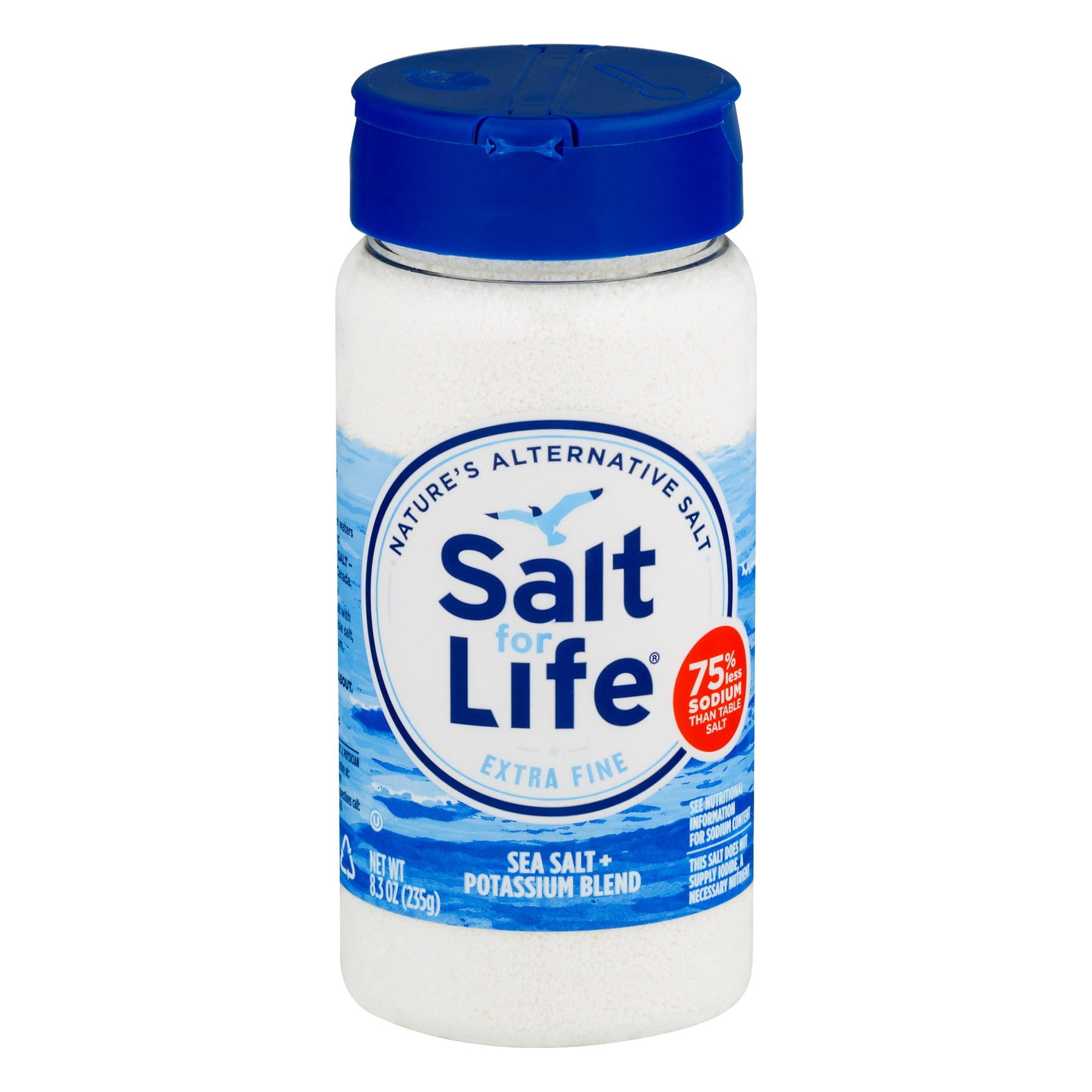 Beyond Sea Salt Low Sodium Salt - 10 oz - 35% Reduced Sodium Fine Sea Salt  Substitute with Real Salt-Taste - Low Sodium Potassium Salt Substitute Made