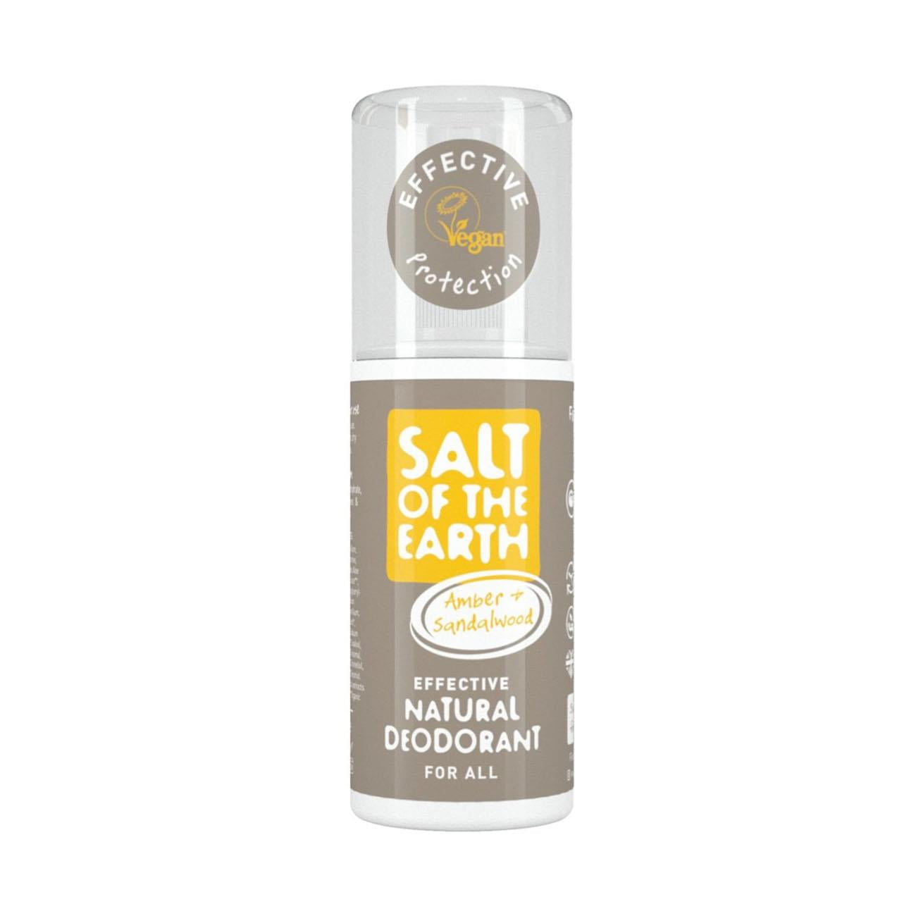 Salt of the Earth Amber and Sandalwood natural Deodorant Spray 100ml