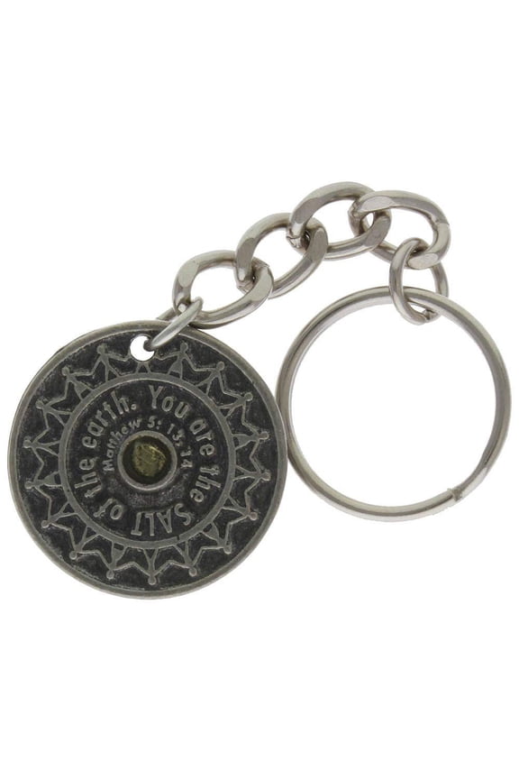 Salt of the Earth Key Chain Pewter - Christian