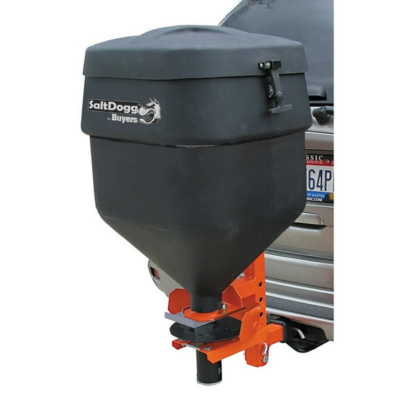 SaltDogg TGSUV1B Tailgate Hitch, Black & Orange, Salt Spreader, Adjustable, Easy Installation