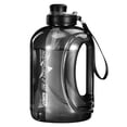 thumbnail image 1 of SaltIsle 80/60 Oz Water Jug with Time Marker Straw Chug Lid BPA Free Big Water Bottle with Straw, Reusable Hiking Waters Bottles with Portable Handle Fits for Running and Camping(60oz-black), 1 of 9