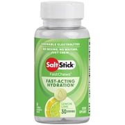 SaltStick Electrolyte FastChews, 60 Lemon Lime Chewable Electrolyte Tablets, 60 Count