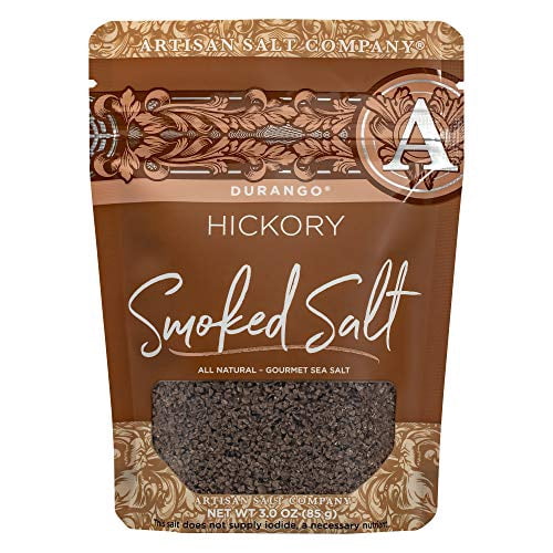 SaltWorks Durango Hickory Smoked Artisan Zip-Top Pouch, Sea Salt, 3 Ounce