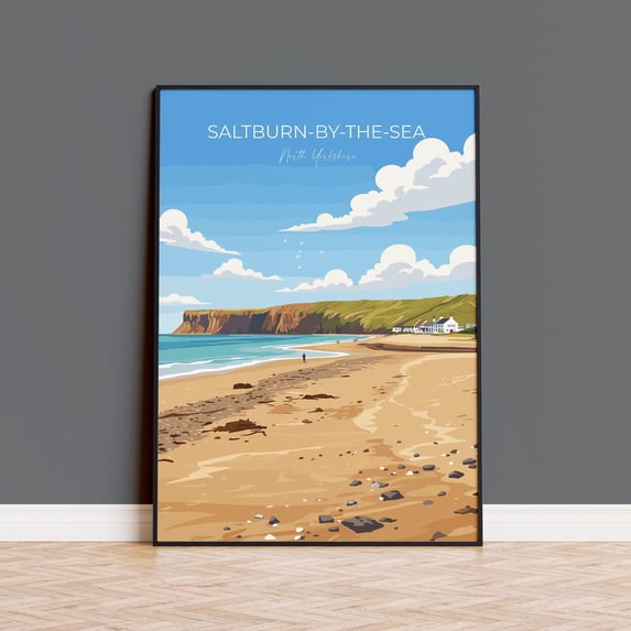 Saltburn By The Sea Travel By Yorkshire England North Poster, Living ...