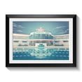 thumbnail image 1 of Saltdean Lido Poster East Sussex Brighton Art Deco Art, Unframed Paper Poster 8x10in, 1 of 4