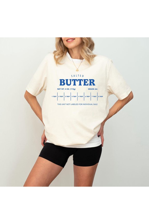 Salted Butter Shirt, Stick Of Butter Sweater, Baker , Baking Shirt, Foodie Chef Shirt, Butter Lover , Baker Tee Unisex Full Size S-5XL