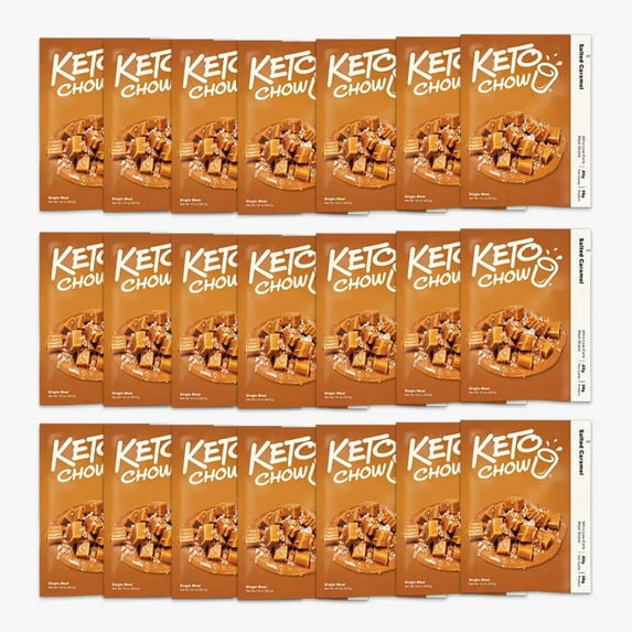 Salted Caramel Keto Chow Go Pack 21 singles