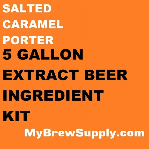Salted Caramel Porter Homebrew 5 gal Beer Extract Ingredient Kit My Brew Supply