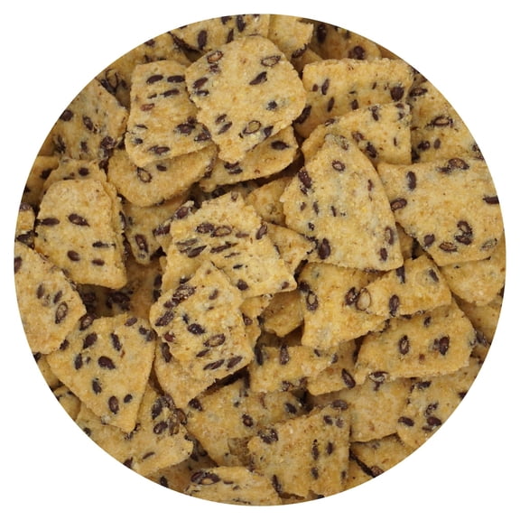 Salted Corn Chips With Flax, 1 Pound Bulk Bag, Hampton Distribution