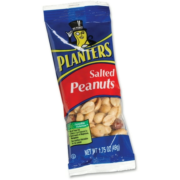 Salted Peanuts, 1.75 Oz, 12/box | Bundle of 5 Boxes