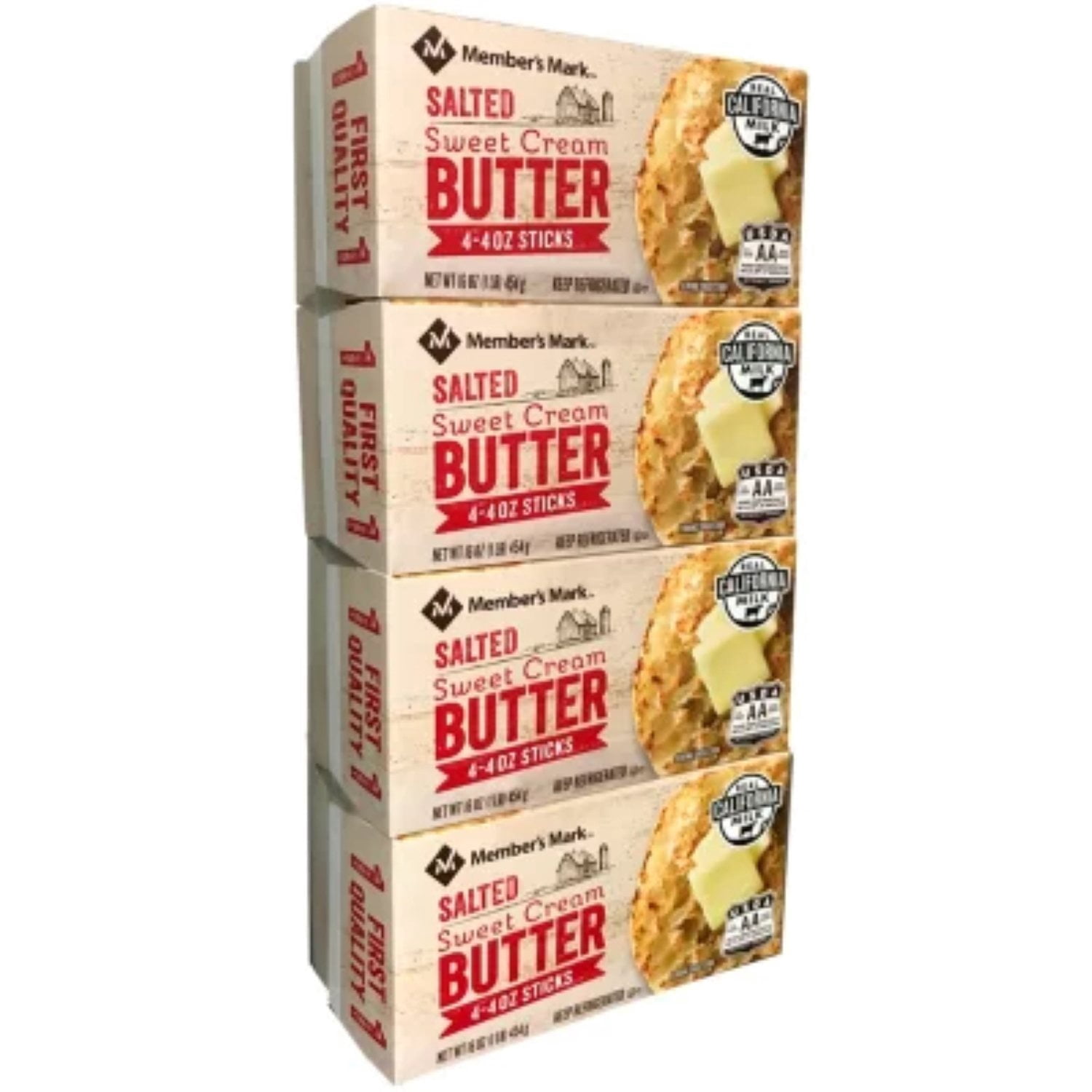 Salted Sweet Cream Butter Block, 1 lb., 4 lbs.