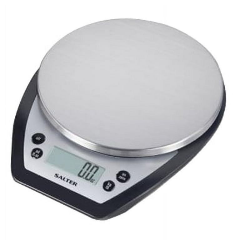 Salter Digital Kitchen Weighing Scales - Slim Design Electronic Cooking Appliance for Home/Kitchen, Weigh Food Up to 5kg Aquatronic for Liquids ml