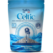 Saltix Grey Sea Salt Grey Coarse 1/2lb Harvested in France 100% Natural