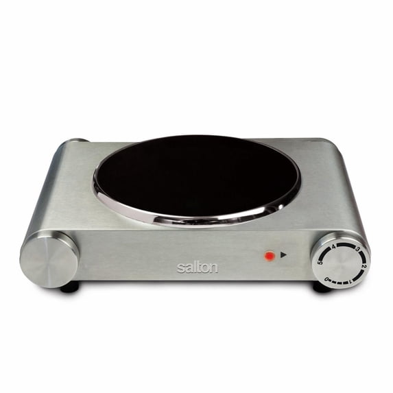 SALTON Portable Single Infrared Cooktop HP1502 Stainless Steel