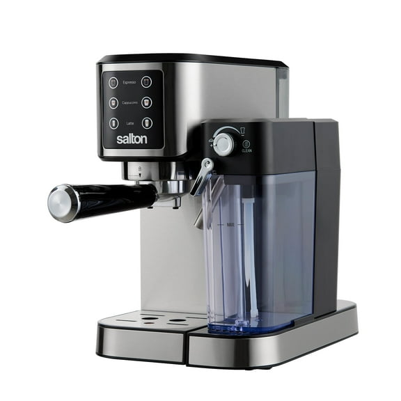 Salton Barista+ 3-in-1 Espresso, Cappuccino & Latte Machine with Milk Removable Container