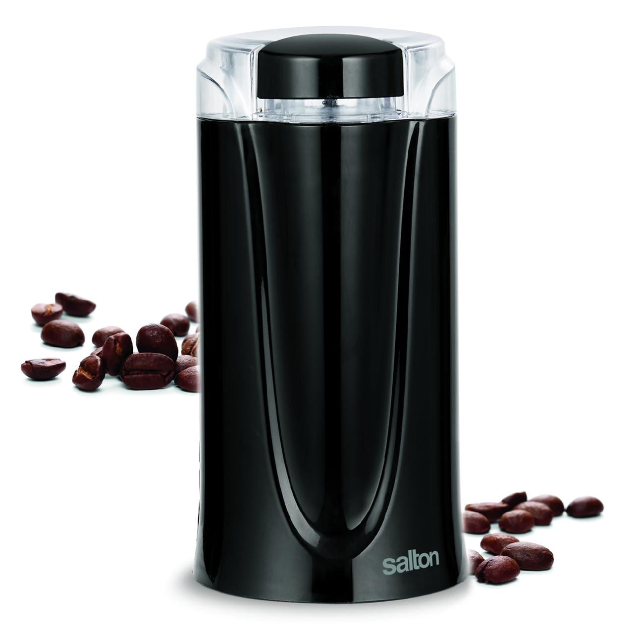 Black Stainless Steel Electric Coffee and Spice Grinder