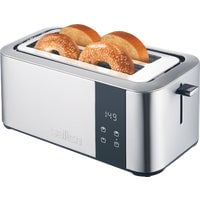 Salton Stainless Steel Digital 4-Slice Long Slot Toaster