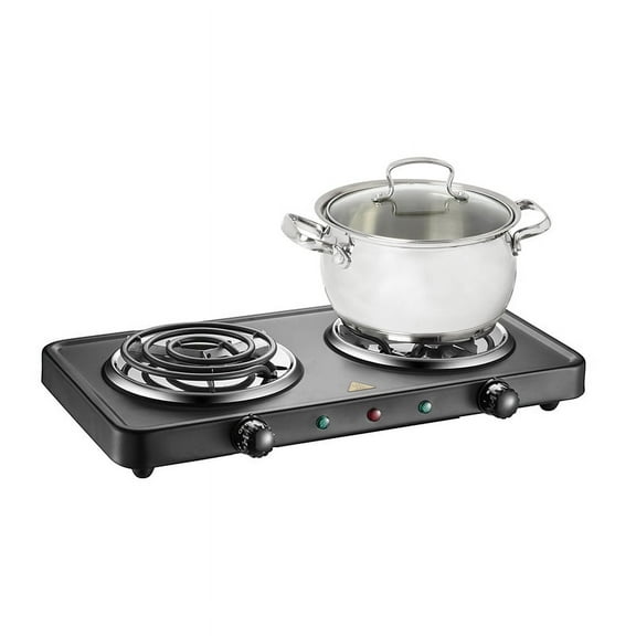 Salton Portable Cooktop Double - Black