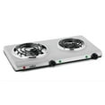 thumbnail image 1 of Salton Portable Double Cooktop - Stainless Steel, 1 of 4
