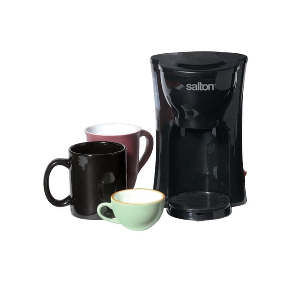 Salton Space Saving 1 Cup Coffee Maker, FC1205, Black