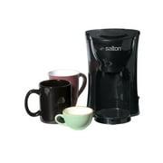 Salton Space Saving 1 Cup Coffee Maker, FC1205, Black