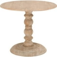 thumbnail image 1 of Saltoro Sherpi 36 Inch Round Top Wooden Dining Table with Turned Pedestal Base, Brown, 1 of 4