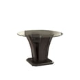 thumbnail image 1 of Saltoro Sherpi Contemporary Glass Top Dining Table with Flared Pedestal Base, Dark Gray, 1 of 3