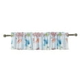 thumbnail image 1 of Saltoro Sherpi Lined Polyester Valance with 2 Inch Header and Coral Prints, Multicolor, 1 of 5