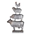 thumbnail image 1 of Saltoro Sherpi Metal 4 Stacked Animal Accent Decor with Stable Base, Gray, 1 of 5